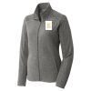 Women's Heather Microfleece Full Zip Jacket Thumbnail