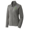 Women's Heather Microfleece Full Zip Jacket Thumbnail